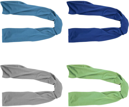 4 Packs Cooling Towel (40"x 12"), Ice Towel, Microfiber Towel, Soft Breathable Chilly Towel Stay Cool for Yoga, Sport, Gym, Workout, Camping, Fitness, Running, Workout & More Activities (Multicolor)
