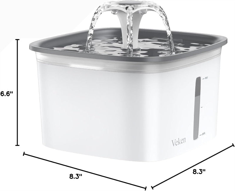 Miri - 95oz Pet Water Fountain, Automatic Dispenser with Filters for Cats and Dogs