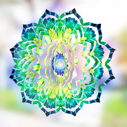  Kinetic Wind Spinner for Yard and Garden Wind Spinner Outdoor Metal Large Hanging Plantary Decor 3D Garden Art Wind Sculpture Spinners Kinetic Art Garden Decorations