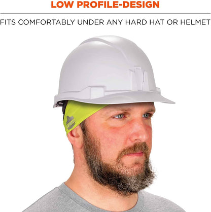 Ergodyne Chill Its 6634 Cooling Headband, Sports Headbands for Men and Women, Moisture Wicking, Lime