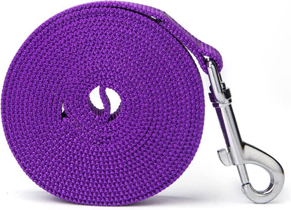 Strong Durable Nylon Dog Training Leash, Traction Rope, 10 Feet Long, 1 Inch Wide, for Small and Medium Dog 