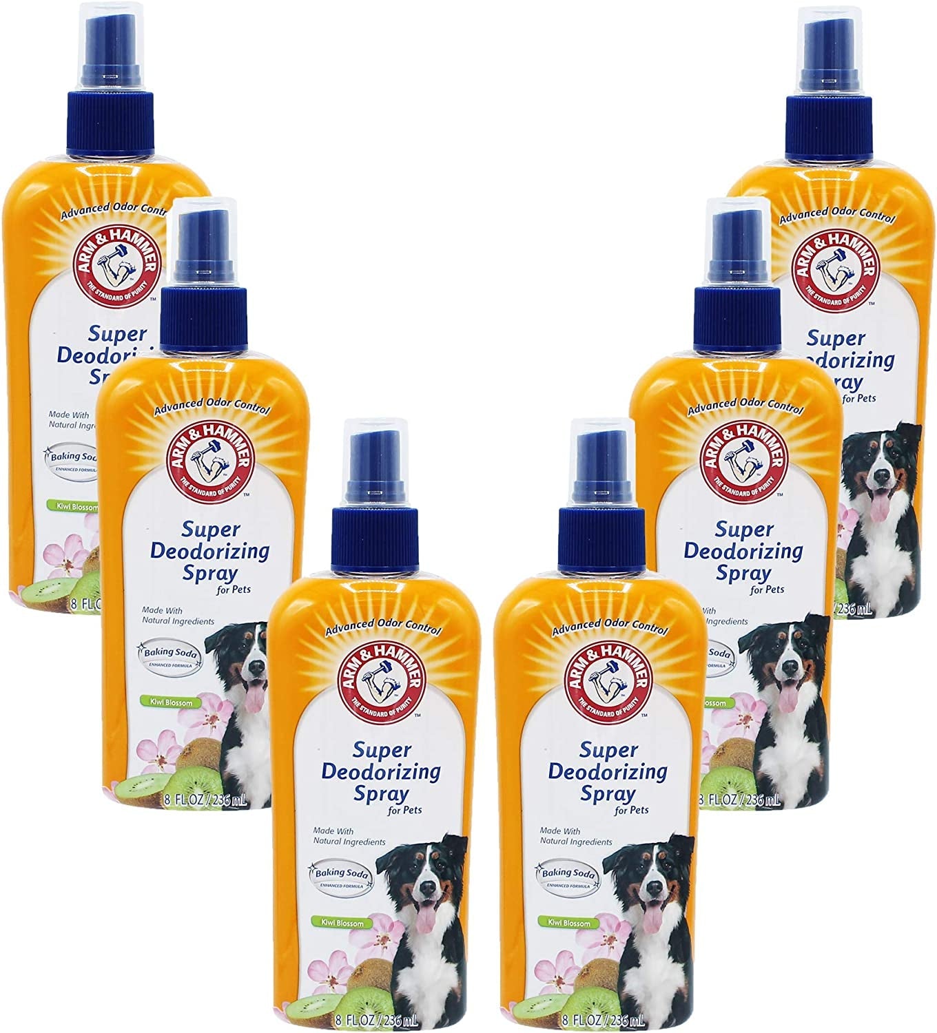 Arm & Hammer for Pets Super Deodorizing Spray for Dogs | Best Odor Eliminating Spray for All Dogs & Puppies | Fresh Kiwi Blossom Scent That Smells Great, 8 Ounces