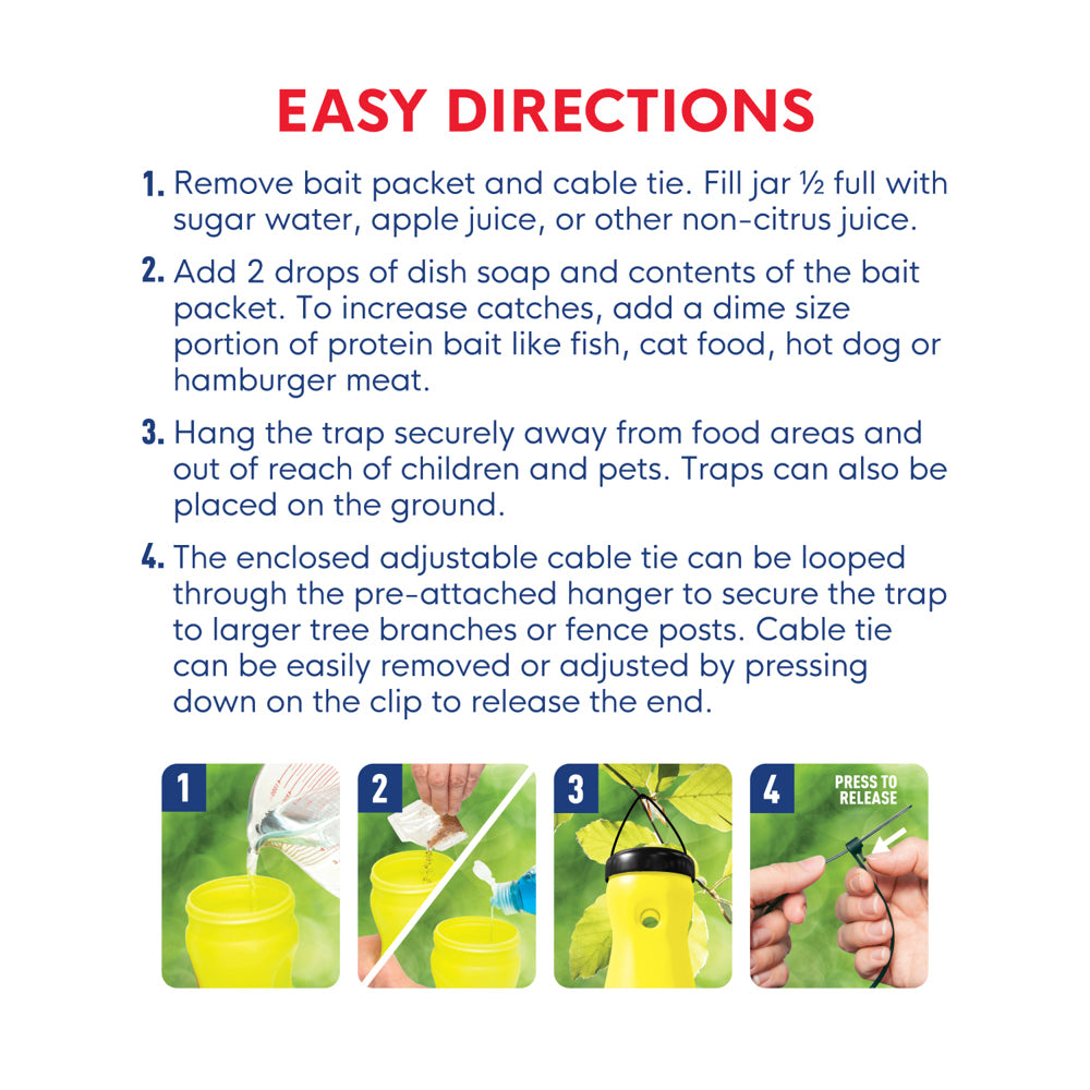  Trap N Kill Yellow Jacket Hornet and Wasp Trap with Bait