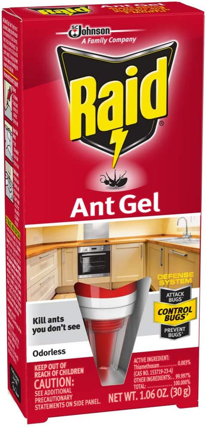 Raid Ant Gel, Continues Killing for up to 1 Month 