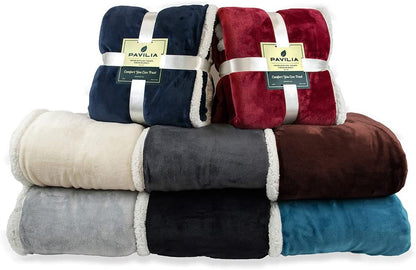 Twin Plush Sherpa Blanket