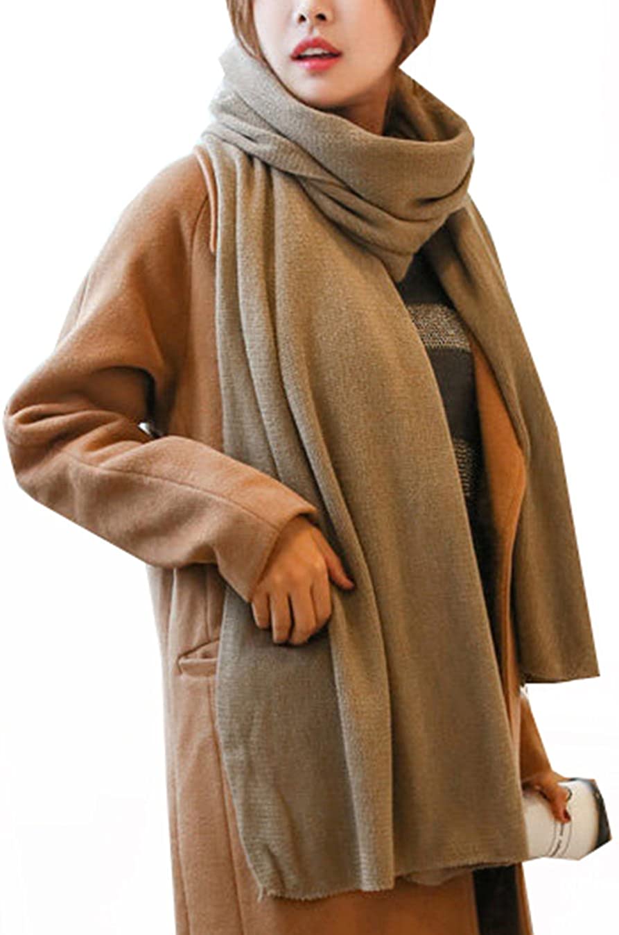 Wander Agio Womens Warm Winter Infinity Scarves Set Blanket Scarf Pure Color