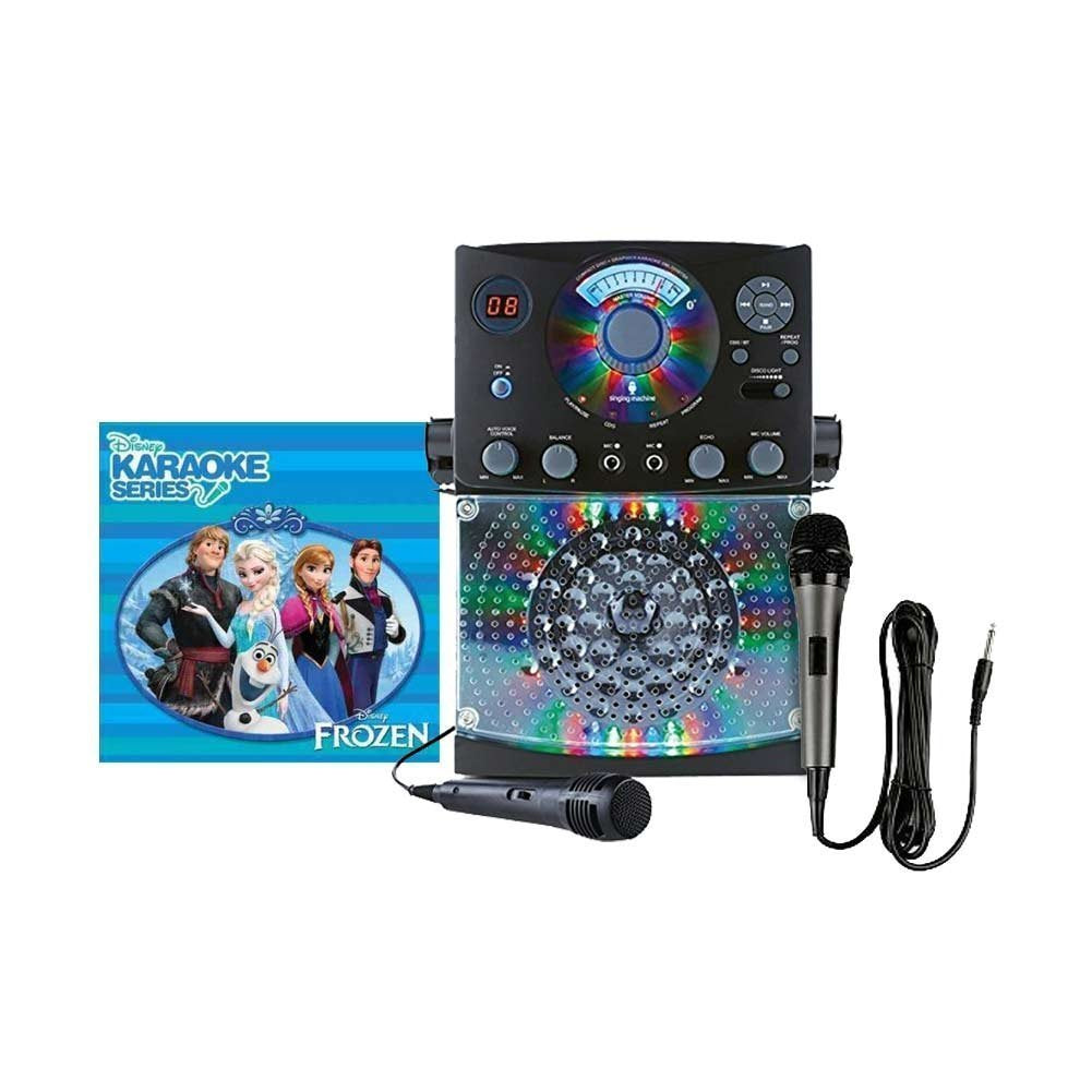 Singing Machine Karaoke SML385BTBK with Bluetooth, Sound and Multi Color LED Lights