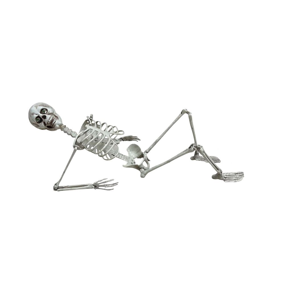27.5" Halloween Skeleton Halloween Decorations, Haunted House Props for Front Lawn, Graveyard Decorations, Lifelike Skeleton Model, Indoor/Outdoor Spooky Scene Party Favors on Clearance