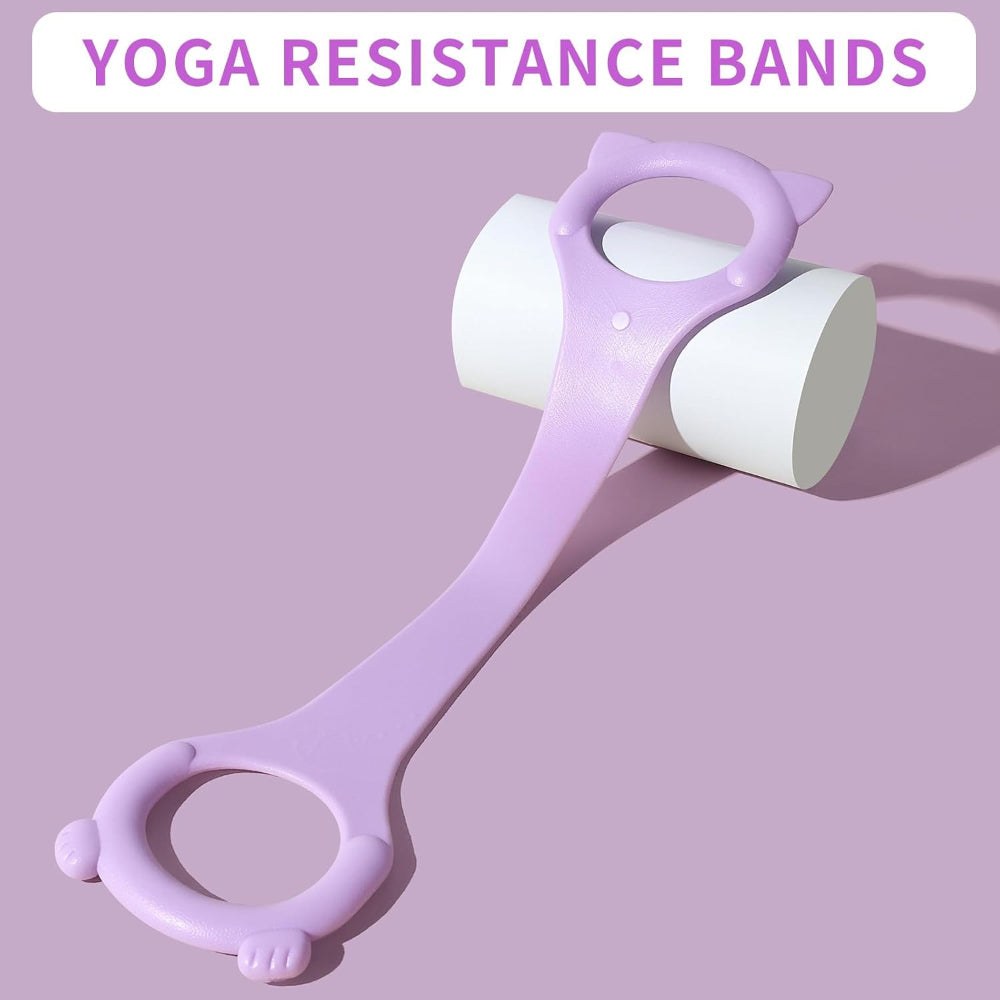 Figure 8 Resistance Band with Handles – Arm, Back & Shoulder Training – Elastic Rope for Yoga, Pilates, Barre Workouts & Physical Therapy