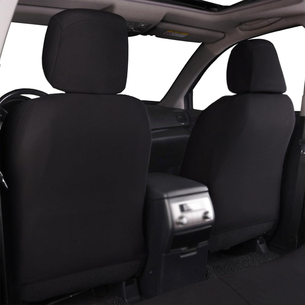 Full Set Car Seat Covers – Front & Rear Bench Polyester Mesh Fabric – Easy Install SUV Car Covers