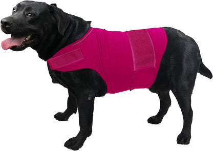  Comfort Dog Anxiety Relief Coat, Dog Anxiety Calming Vest Wrap for Thunderstorm,Travel,4th of July Fireworks,Vet Visits,Separation Anxiety Relief for Dogs (X-Small (Pack of 1), Rose)