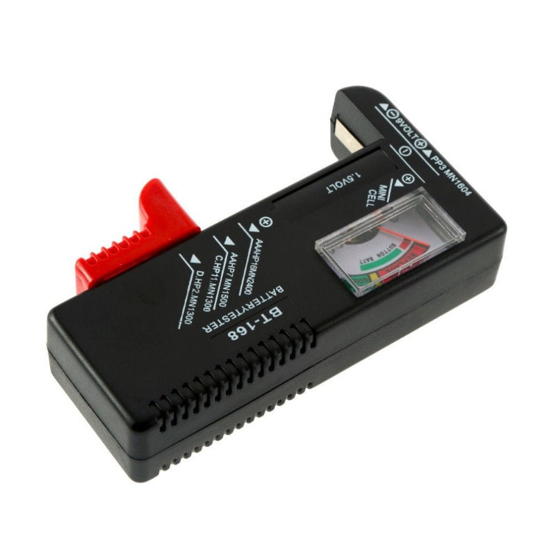 4 Pack Battery Tester, Universal Battery Checker for AA / AAA / C / D / 9V / 1.5V Button Cell Batteries