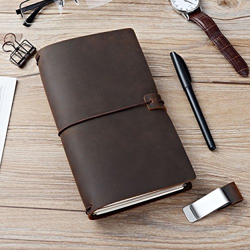 Refillable Leather Traveler's Journal Kit