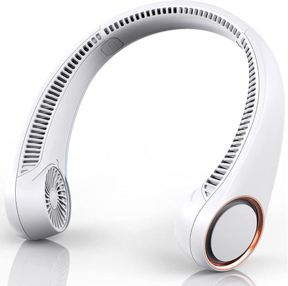  Portable Bladeless Neck Fan, 4000mAh, USB Charging, 360° Surrounding Air Outlet, Three-speed Adjustable, Quiet, 3 Seconds Rapid Cooling, Good Helper in Summer