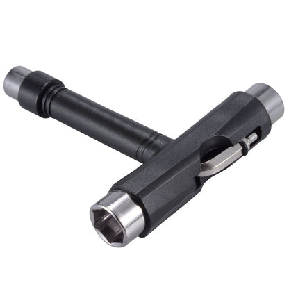Zeato All-In-One Skate Tools Multi-function Portable Skateboard T Tool Accessory with T-type Allen Key and L-type Phillips Head Wrench Screwdriver