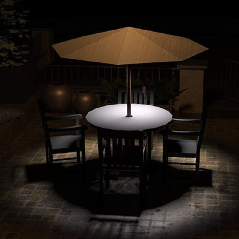 LED Umbrella Light – Cordless Patio Umbrella Light with 3 Modes Battery Operated