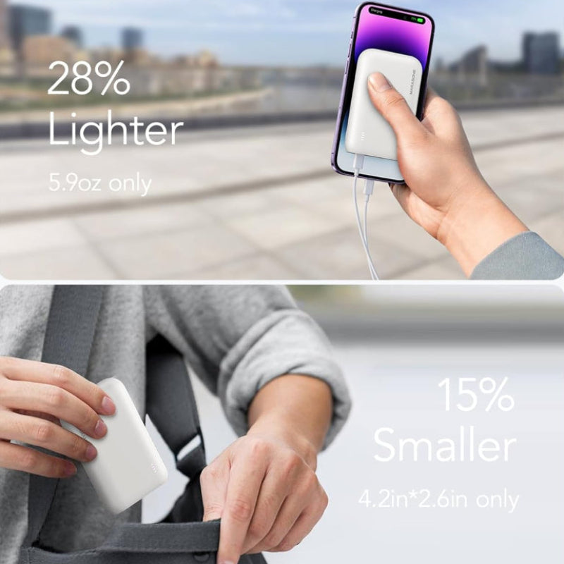 Portable Charger – 10000mAh Slim PD 22.5W Fast USB-C Power Bank for Andriod & iOS