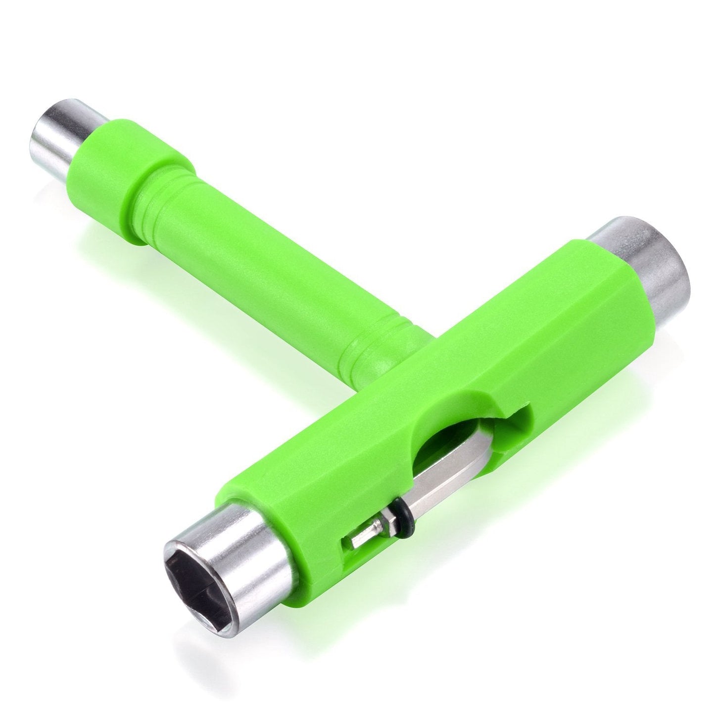 Zeato All-In-One Skate Tools Multi-function Portable Skateboard T Tool Accessory with T-type Allen Key and L-type Phillips Head Wrench Screwdriver