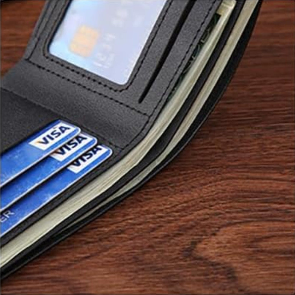 Slim Wallet for Men – Bifold Minimalist Wallet with Coin Purse, Card Holder & Money Clip