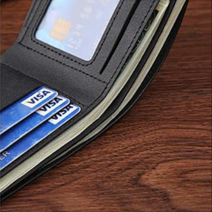 Slim Wallet for Men – Bifold Minimalist Wallet with Coin Purse, Card Holder & Money Clip
