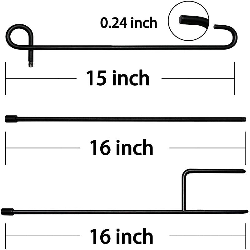 Metal Garden Flag Stand