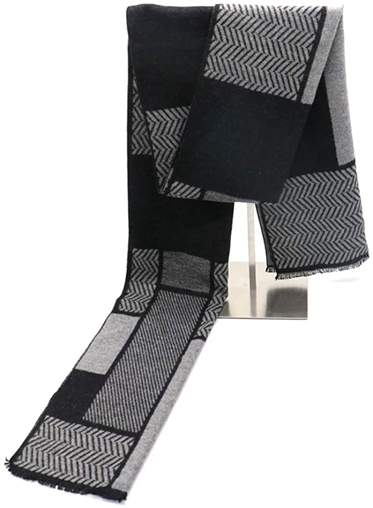 Men's Winter Warm Cashmere Scarf,Fashion Lightweight and Soft Scarves
