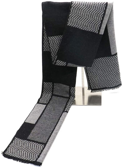 Men's Winter Warm Cashmere Scarf,Fashion Lightweight and Soft Scarves