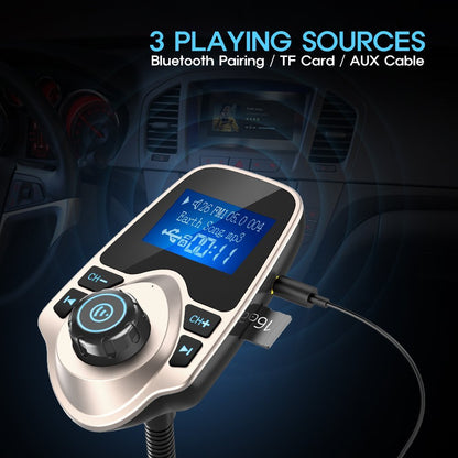 Nulaxy Wireless Bluetooth Car FM Transmitter Audio Adapter
