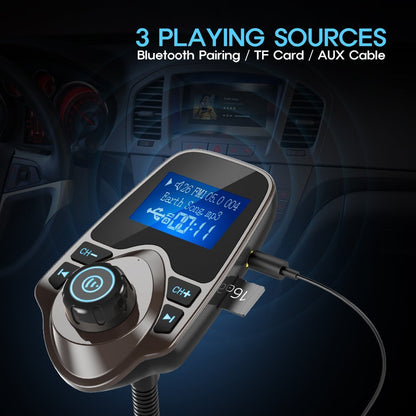 Nulaxy Wireless Bluetooth Car FM Transmitter Audio Adapter