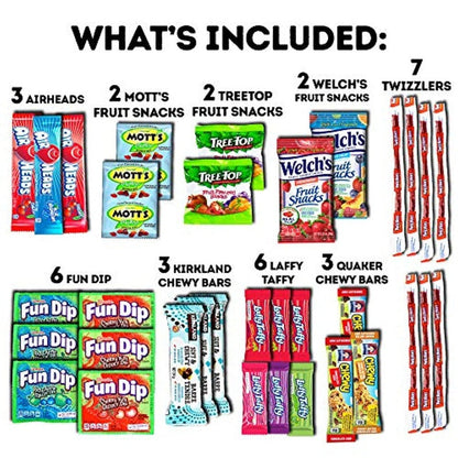 45 Count Crave Box Care Package Ultimate Variety Snacks - Food - Cookies - Chocolate