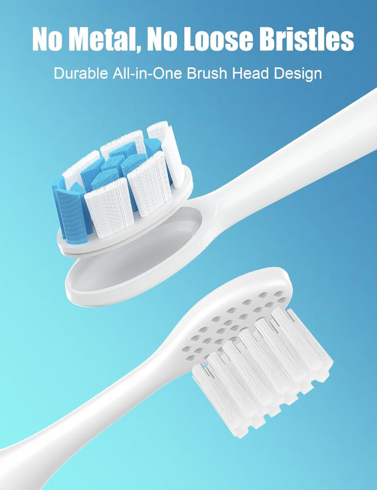 10-Pack Replacement Brush Heads – Sonic Electric Toothbrush Use – Compatible with Philips Sonicare DiamondClean – White Color