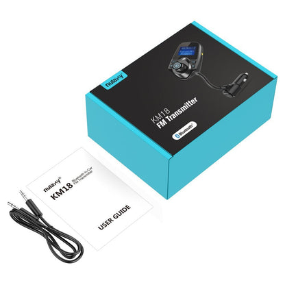 Nulaxy Wireless Bluetooth Car FM Transmitter Audio Adapter