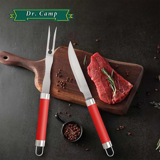 5-Piece Grill Tool Set – Stainless Steel BBQ Accessories Kit for Outdoor Cooking