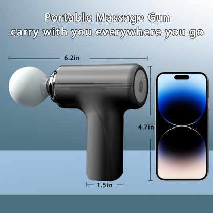 Mini Percussion Massager – Deep Tissue Handheld Massager for Back & Neck, Pain Relief, Small Travel Muscle Massager for Athletes