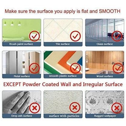 Large 17.8" x 78.7" Self-Adhesive Peel And Stick Whiteboard Wall Sticker With Free Dry Erase Markers