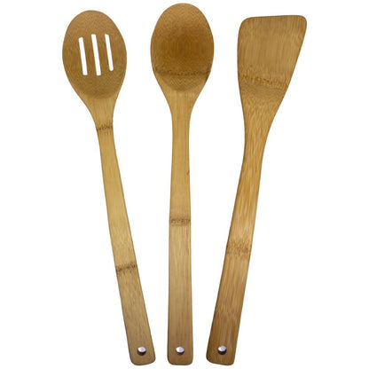 5 Piece: Organic Bamboo Kitchen Utensil Set
