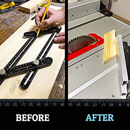 Professional DIY Multi-Angle Measuring Ruler & Flexible Curve Ruler
