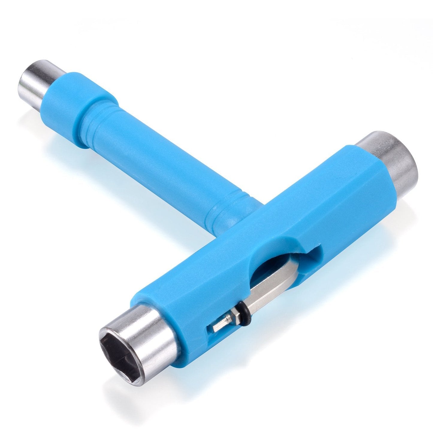 Zeato All-In-One Skate Tools Multi-function Portable Skateboard T Tool Accessory with T-type Allen Key and L-type Phillips Head Wrench Screwdriver