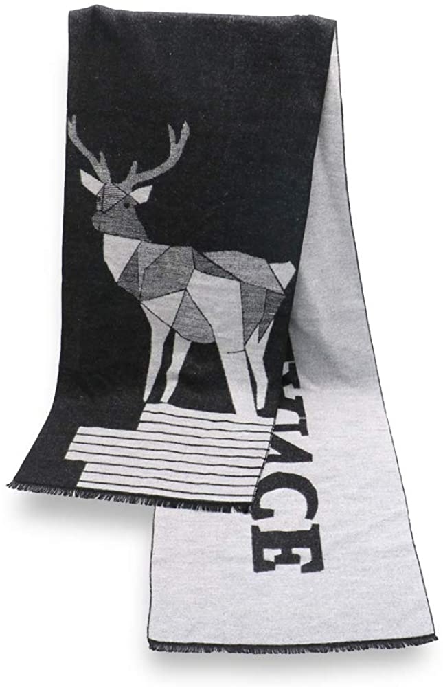 Men's Winter Warm Cashmere Scarf,Fashion Lightweight and Soft Scarves