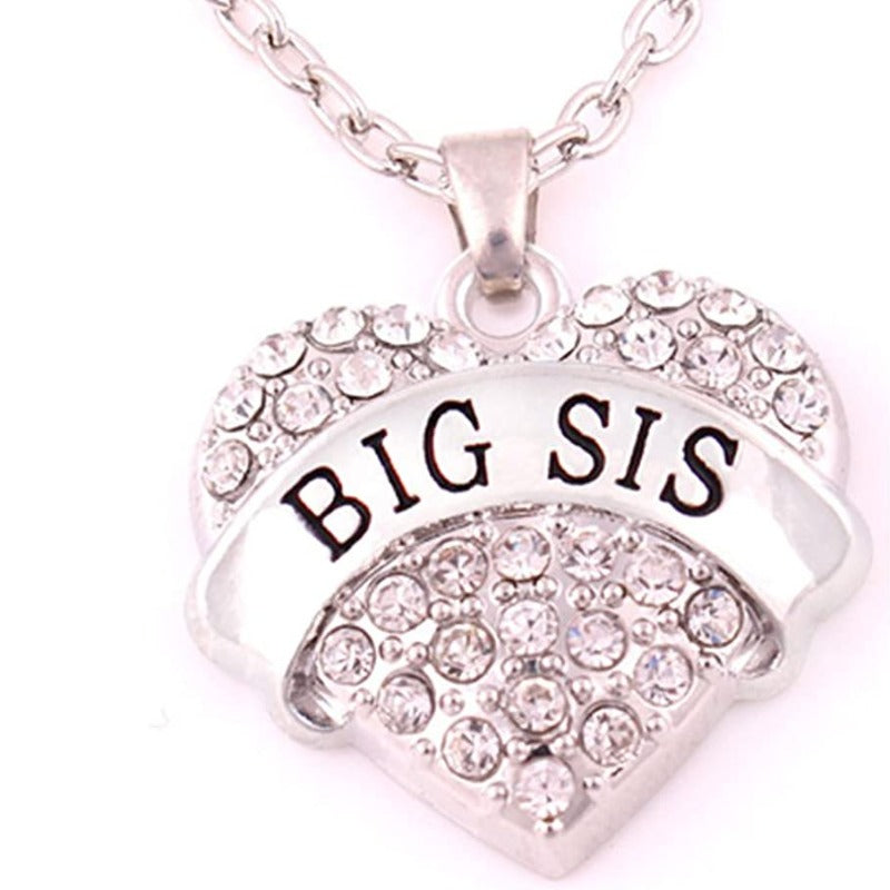 Sister's Matching Heart Necklace Set