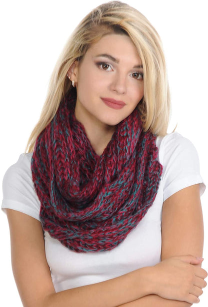 Basico Infinity Scarf | Winter Crochet Knit Scarf in One Size
