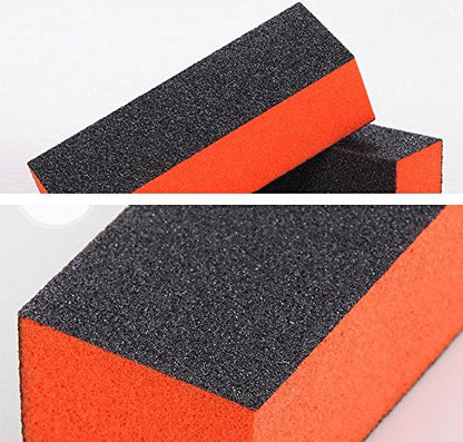 10 Piece: 4-Way Sanding Buffing Nail Polisher File