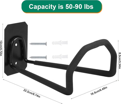Heavy-Duty Garden Hose Holder – Wall-Mounted Metal Water Hose Hanger, Sturdy Hose Reel Hook for Outdoor Garden Storage
