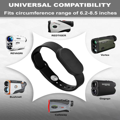 1-Pack Rangefinder Strap Holder – Magnetic Cart Mount, Adjustable Slim Wrap, Durable Nylon