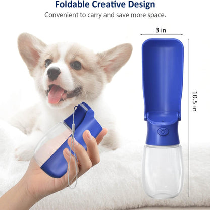Portable Dog Water Bottle – Foldable Pet Dispenser with Leak Proof Design for Travel