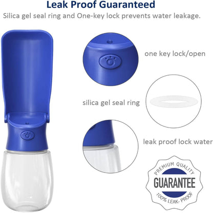 Portable Dog Water Bottle – Foldable Pet Dispenser with Leak Proof Design for Travel