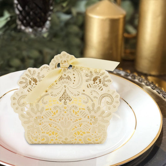 50pcs Mini Suitcase Wedding Favor Candy Box