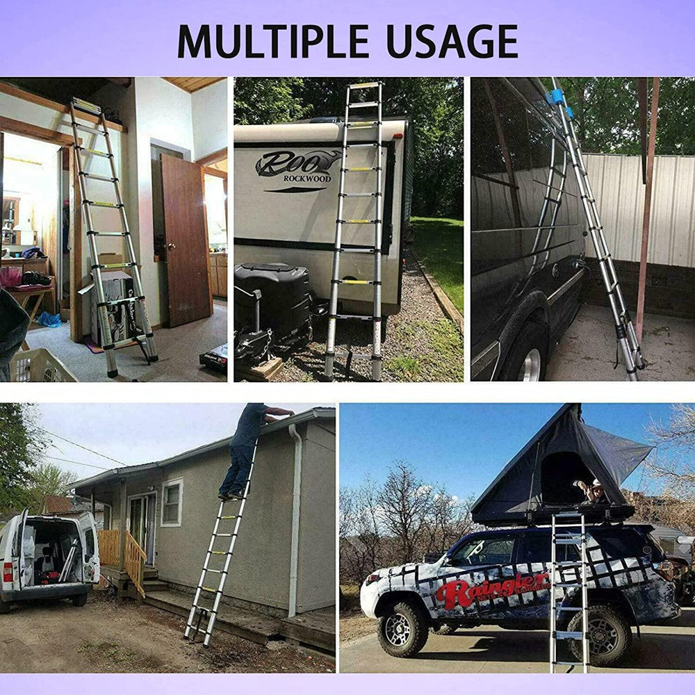 Aluminum Telescoping Ladder 8.5FT Extension Ladders for Home