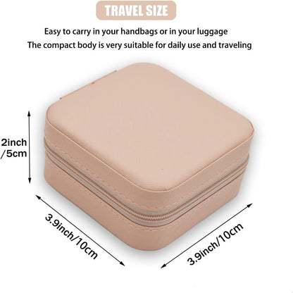Mini Jewelry Travel Case – Portable Jewelry Organizer for Rings, Earrings, Necklaces & Bracelets