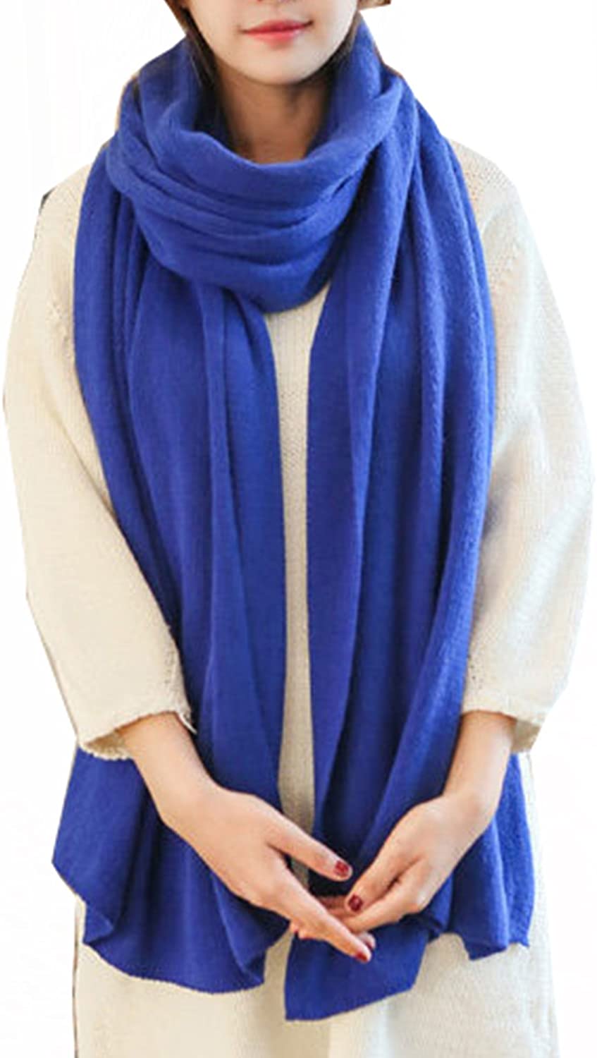 Wander Agio Womens Warm Winter Infinity Scarves Set Blanket Scarf Pure Color